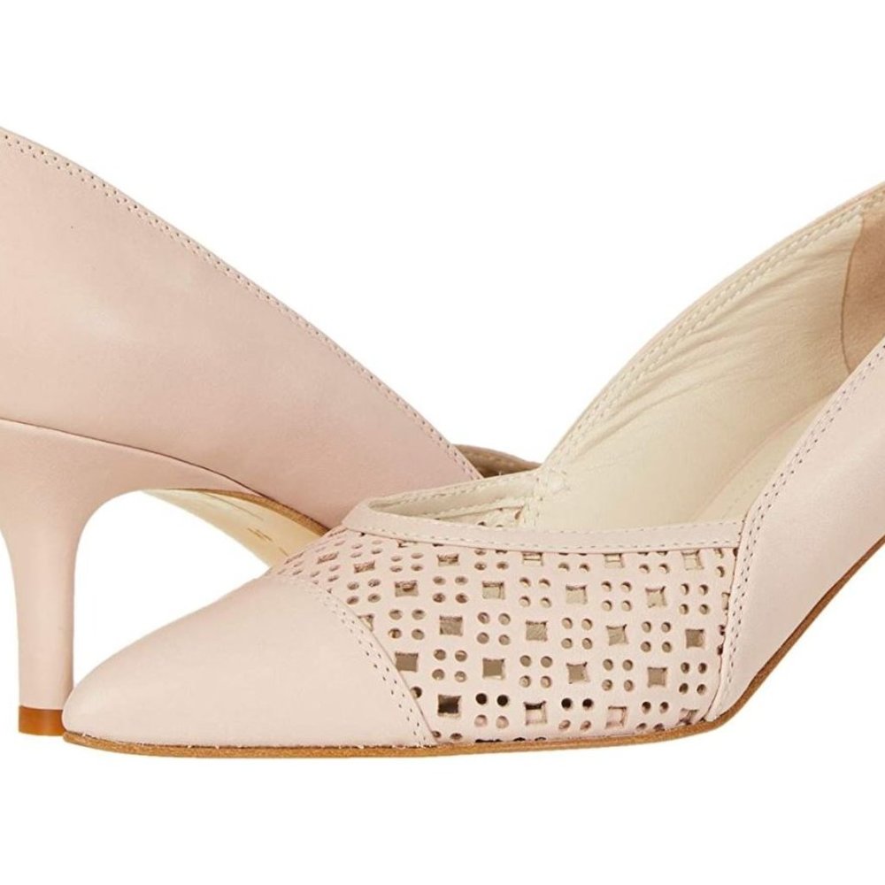 Amalfi by Rangoni Leather Heels Pinza Nude 10.5 Width BN in Box